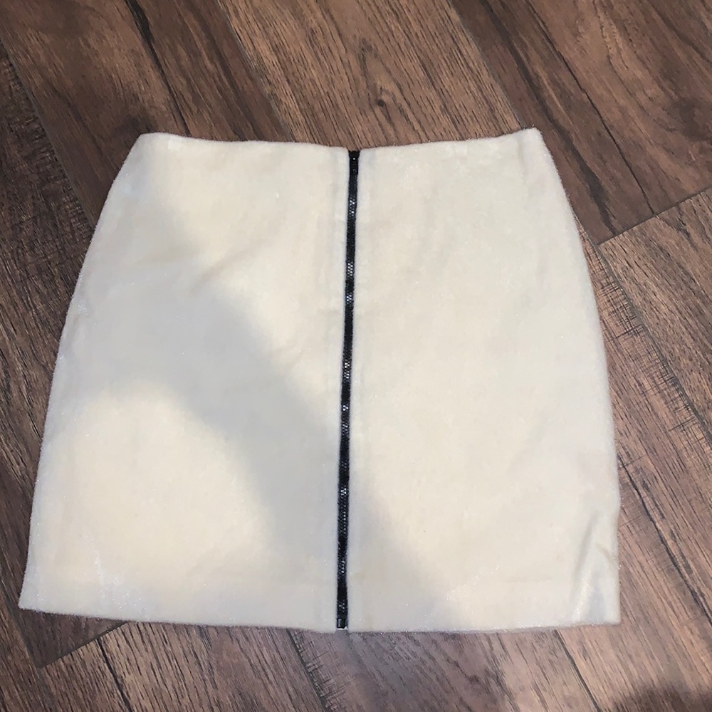 Boutique furry skirt